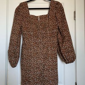 Free People button snap dress